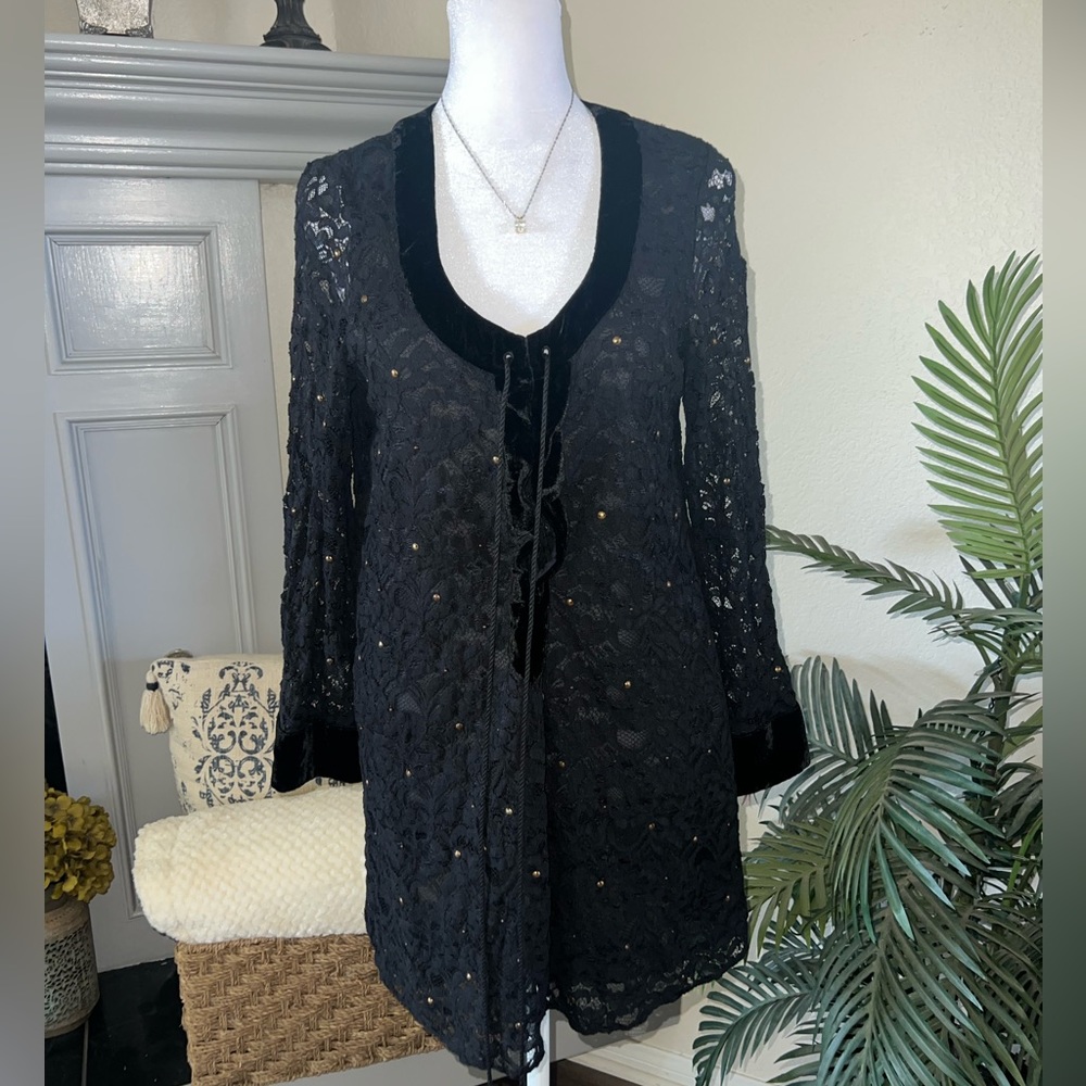 Gorgeous Black Lace Denim & Supply “Ralph Lauren” Dress